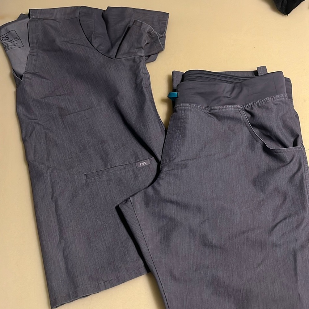 Grey FIGS scrub set